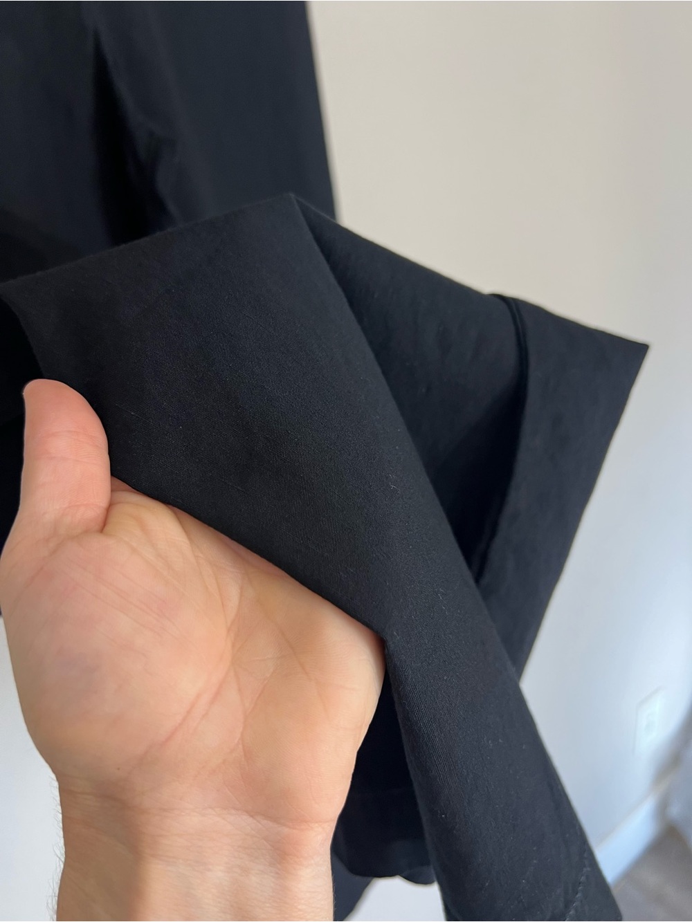 Anthropologie Colette High-Rise Wide-Leg Full-Length Pants Magic Fabric 29 black - Picture 10 of 15